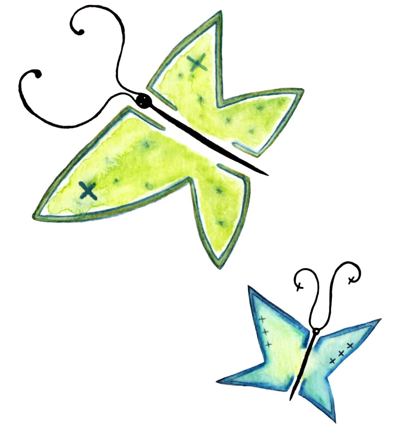 Liblika tiivad kui suur sigma või summeerimise märk<br>