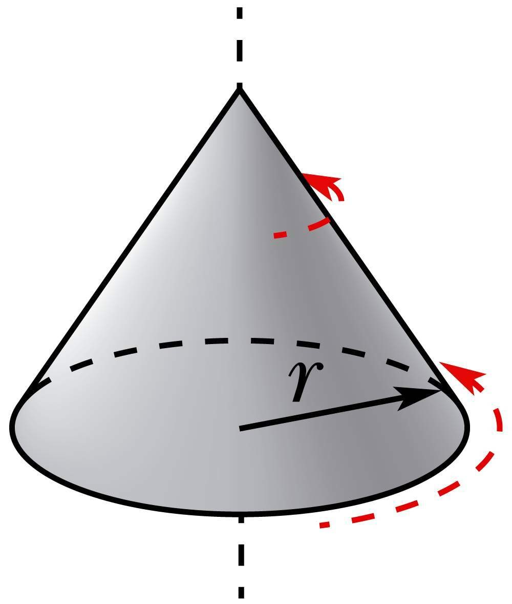 Koonus pöörleb oma sümmeetriatelje suhtes
