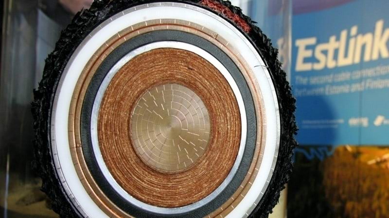 Eesti ja Soome vahelise merekaabli Estlink läbilõige