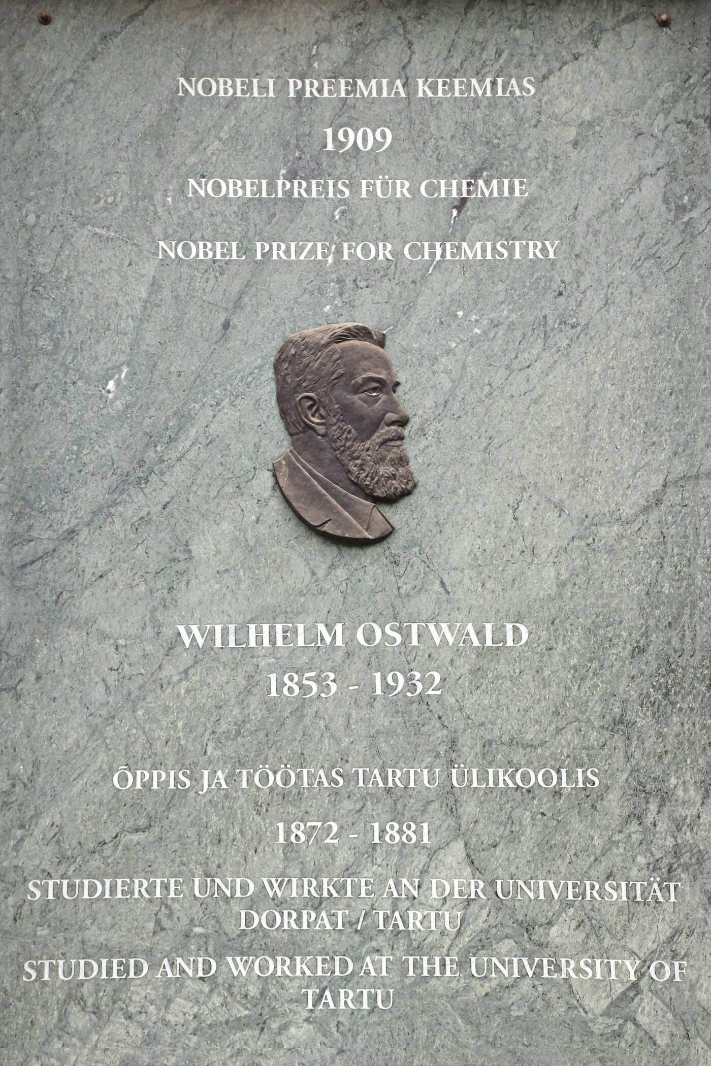 Wilhelm Ostwald (1853 – 1932)