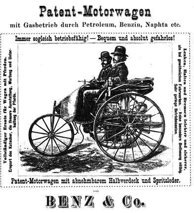 Maailma esimene autode reklaamiprospekt