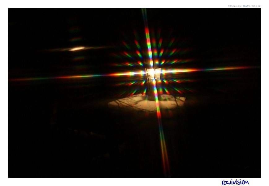 Valguse difraktsioon tüllkardinas<br>