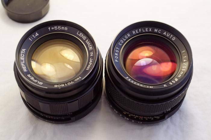 Selgendava kileta ja ilma selgendavata kileta objektiiv