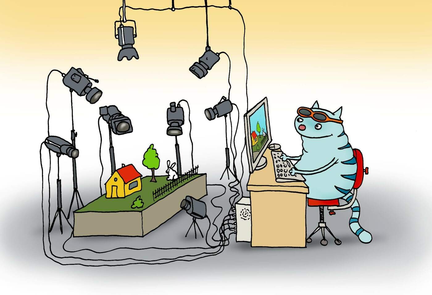 Kass teeb stereopilti