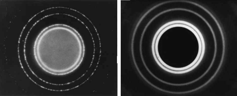 Elektronide ja röngtenkiirguse difraktsiooni võrdlus