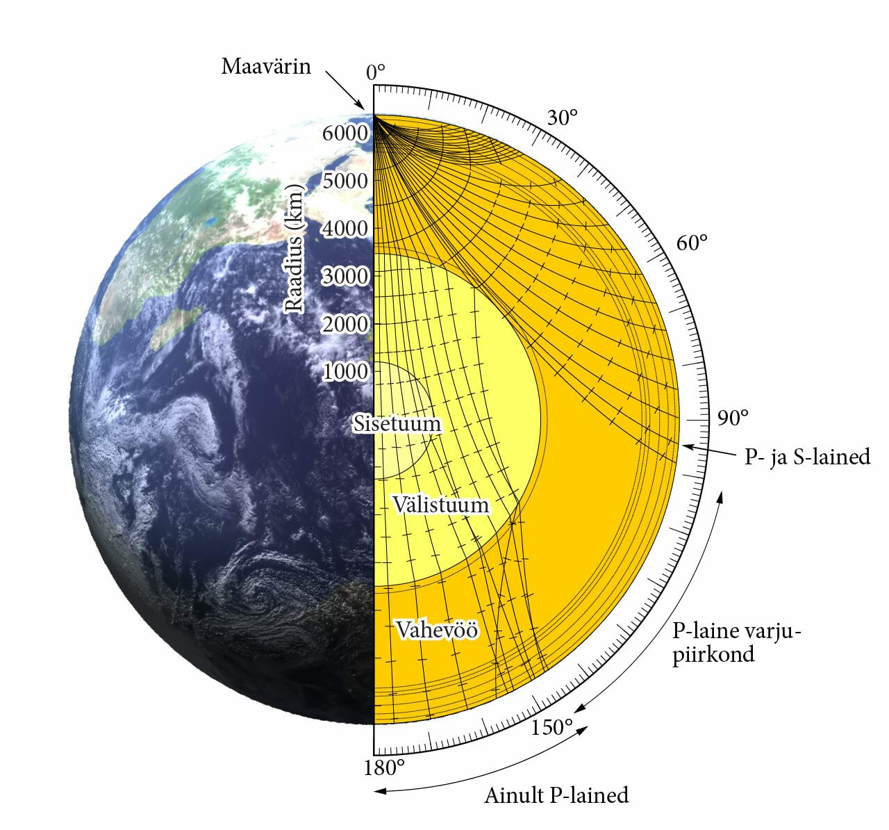 Võnkumiste levik maakoores
