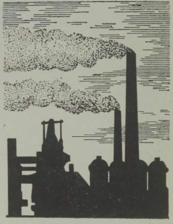 Vabrikukorstnast väljuvad suitsupilved