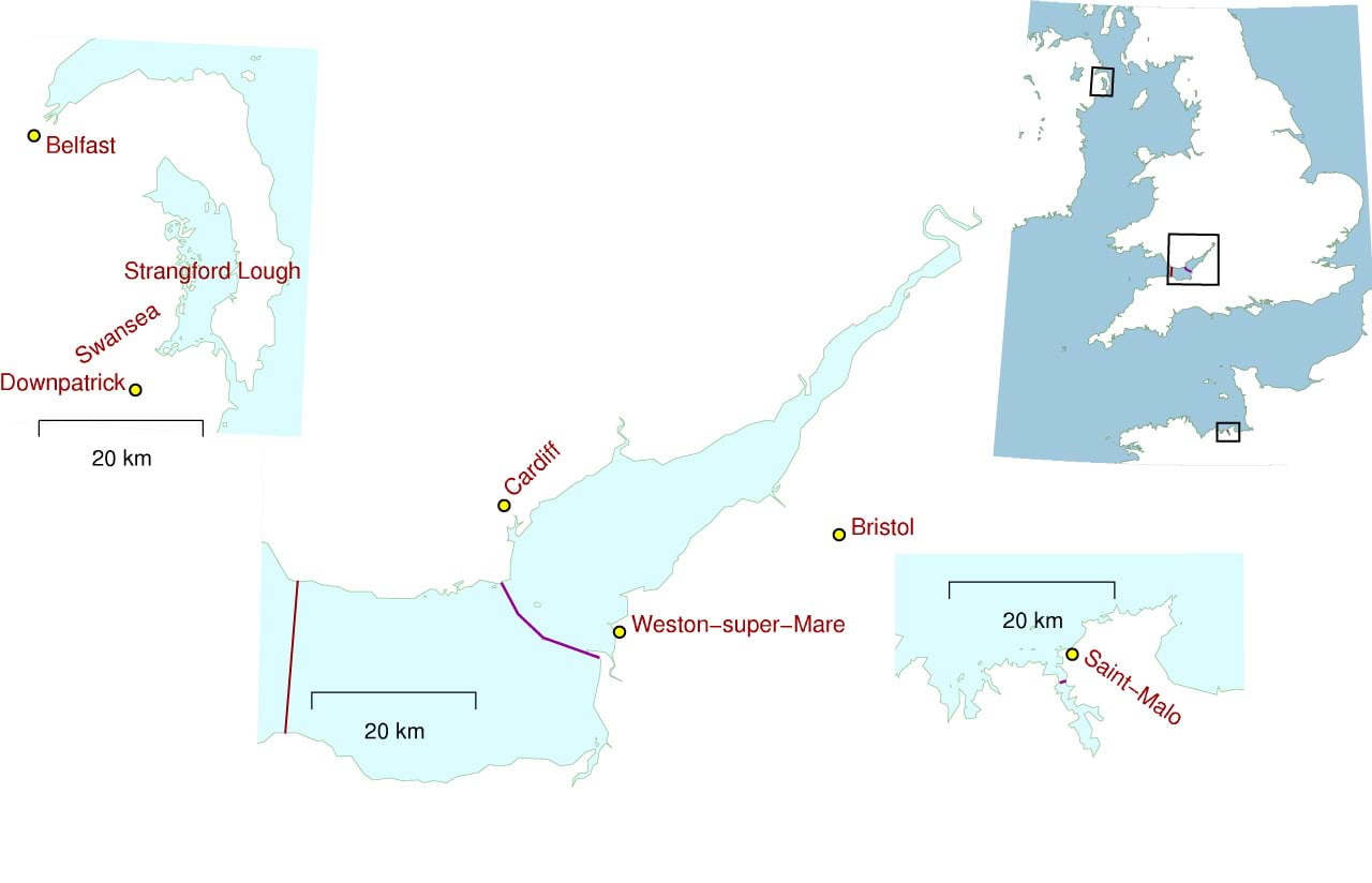 Võimalik tamm Severn'is ja Strangford Lough'is Põhja-Iirimaal