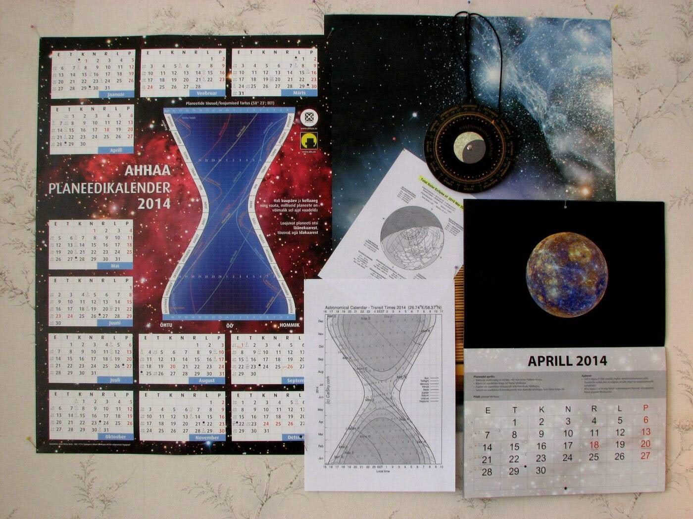 Kalender ja kell, kalendrid