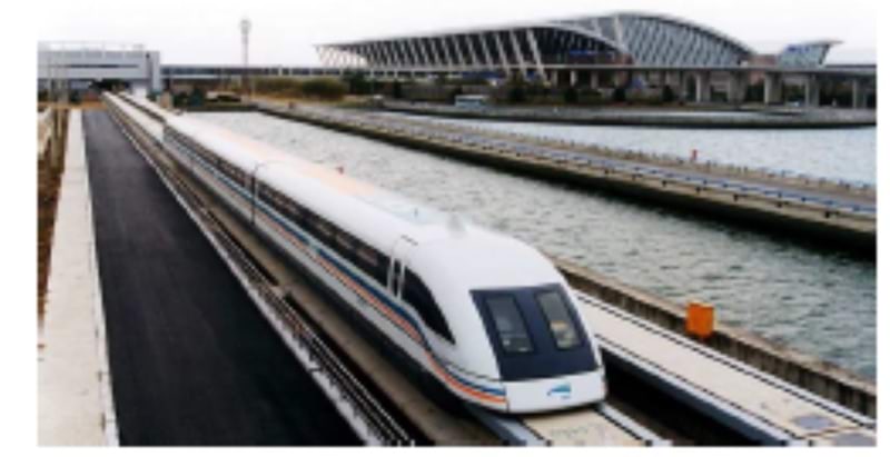 Maglev-rong Pudongi Rahvusvahelises Lennujaamas Shanghais