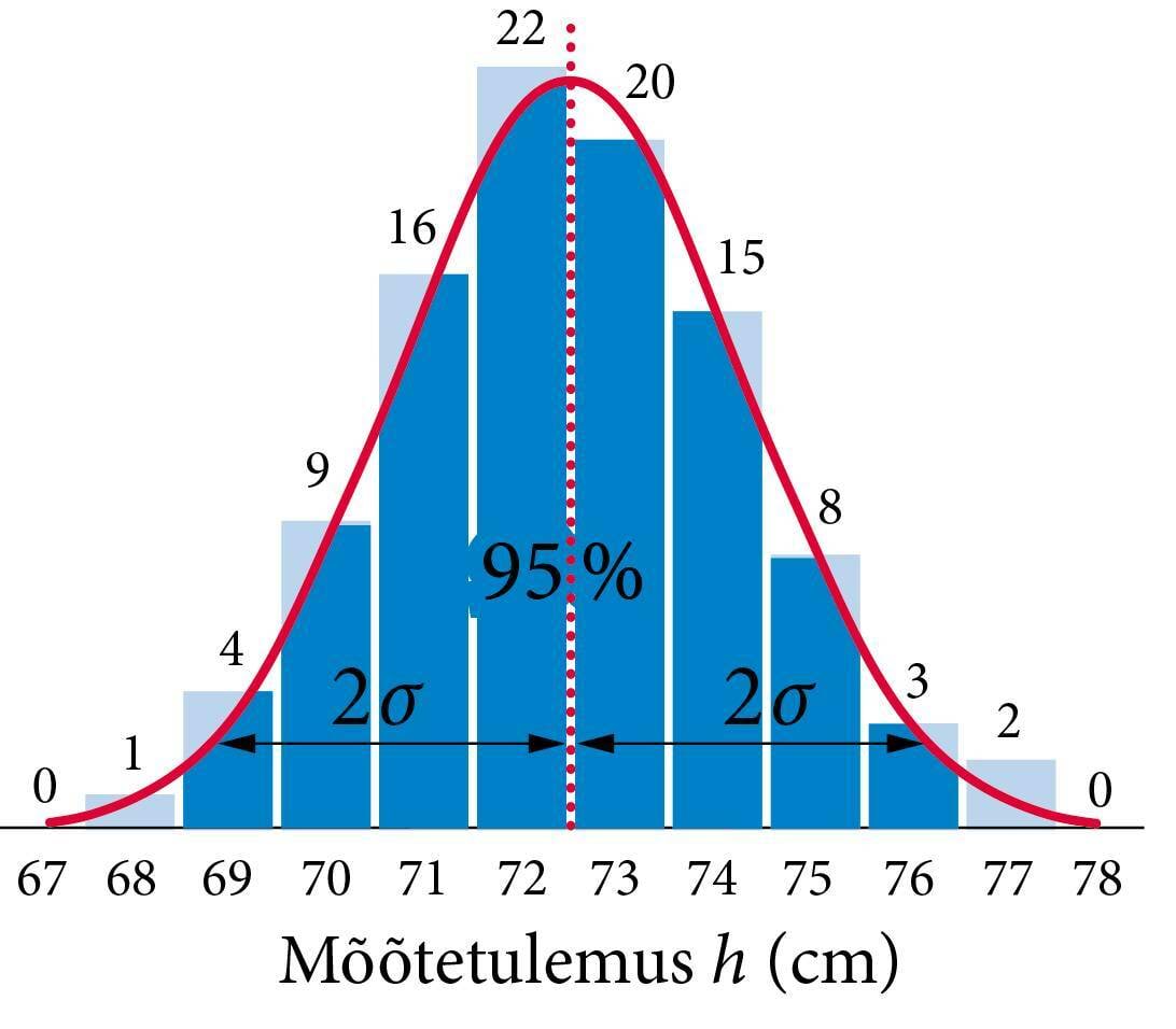 Mõõtetulemus 95 protsenti