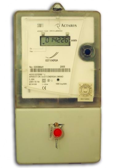 Taatluskleebisega elektriarvesti