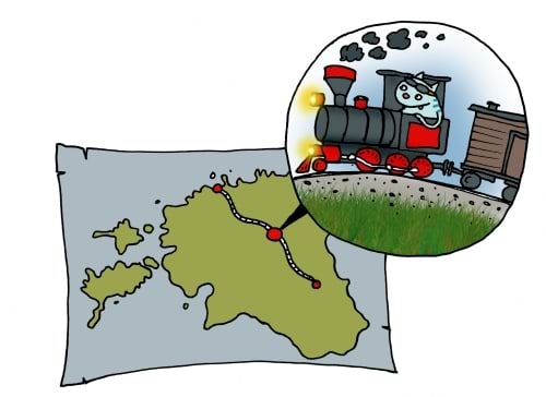 Kass on rongijuht, rong kui punktmass