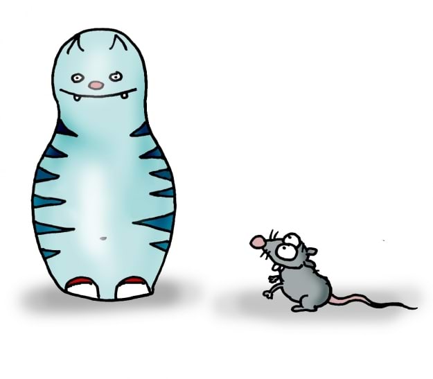 Kass, keda vaatab hiir