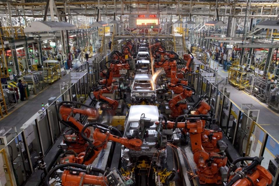 Keevitusrobotid autotehases