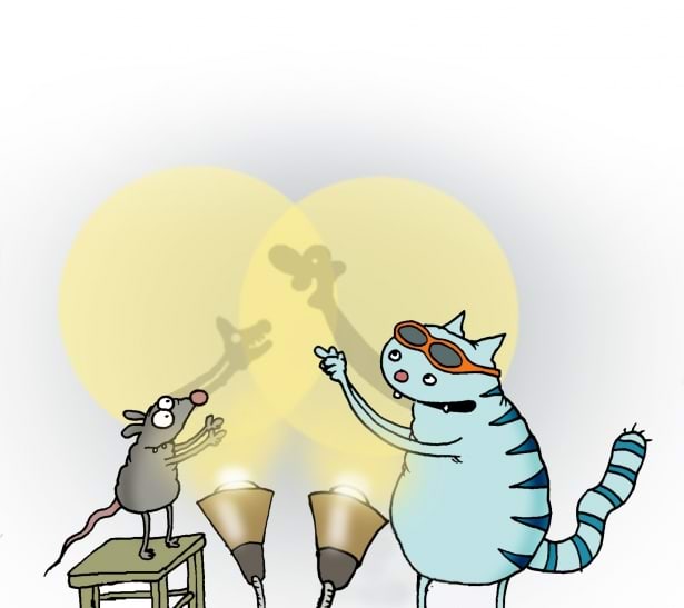 Kass teeb hiirega varjutetatrit, tõrjutusprintsiip