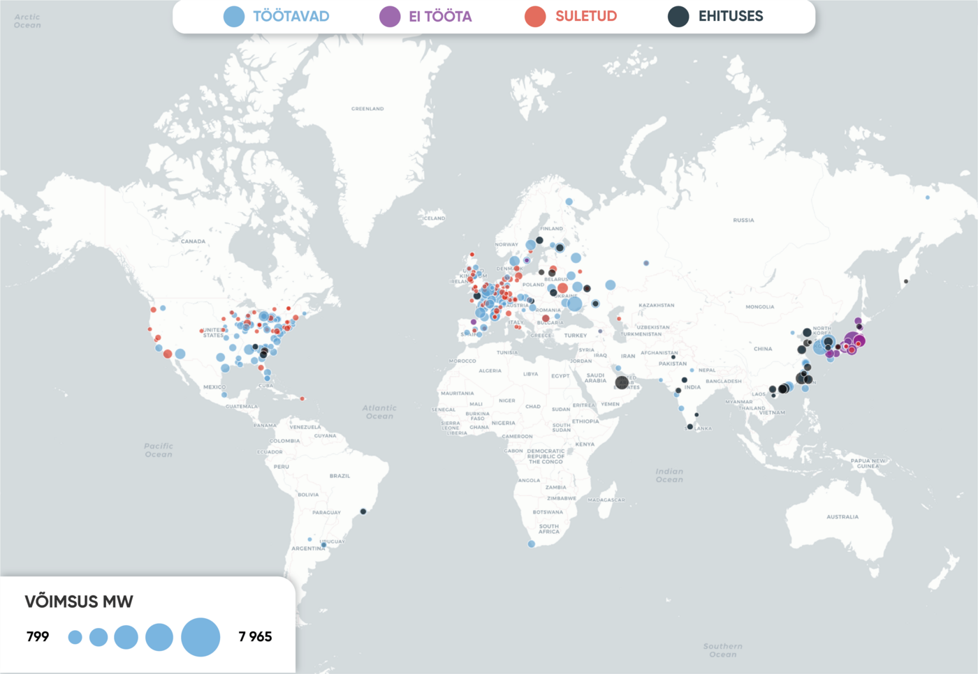 Tuumajaamad maailmas
