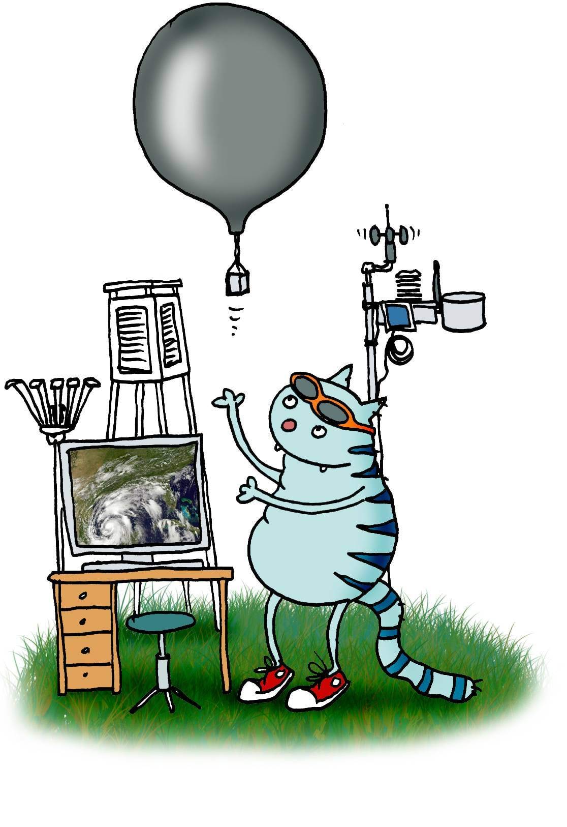 Kass ilmavaatluse õhupalliga