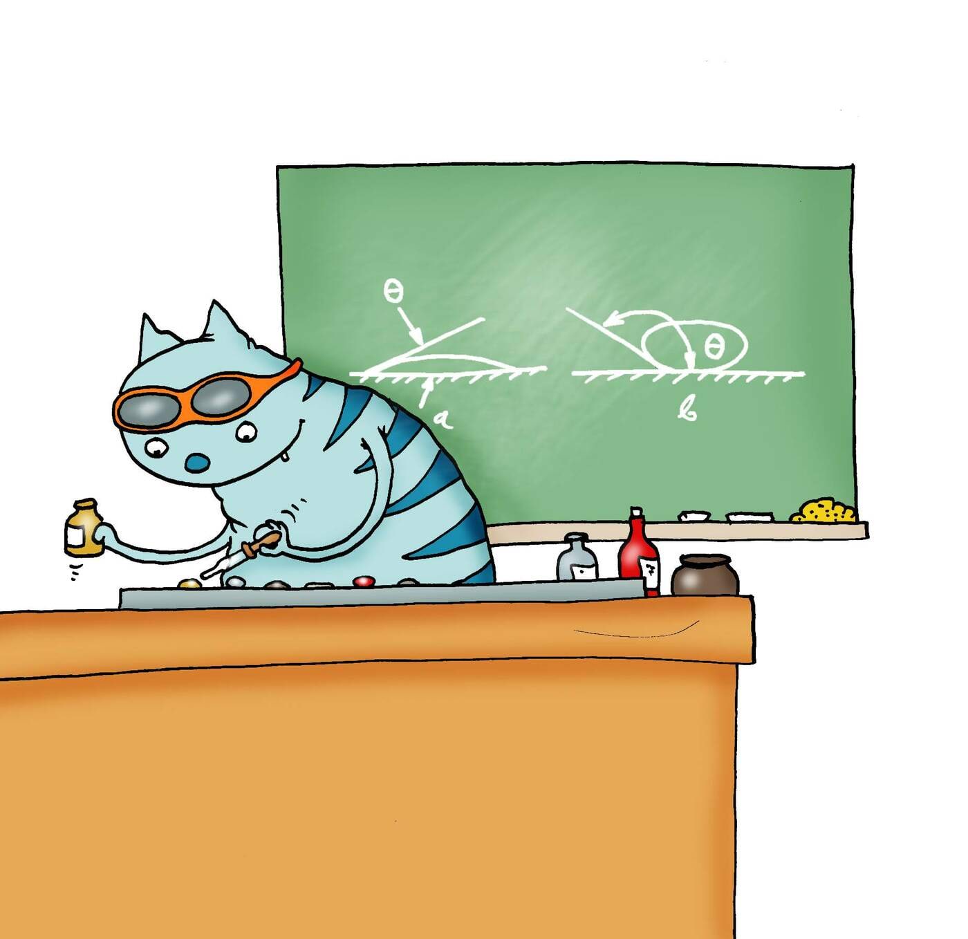 Kass tekitab alusele tilku ja uurib märgamist<br>