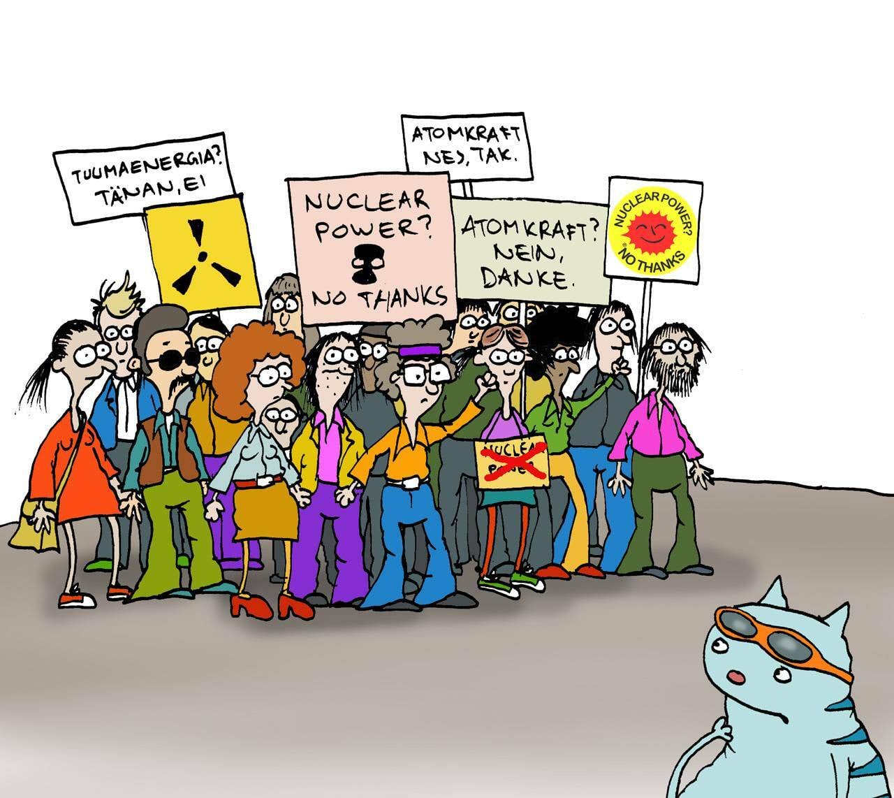 Kass vaatab protesti tuumaenergeetika vastu<br>