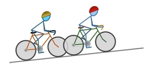 Jalgratturid sõidavad